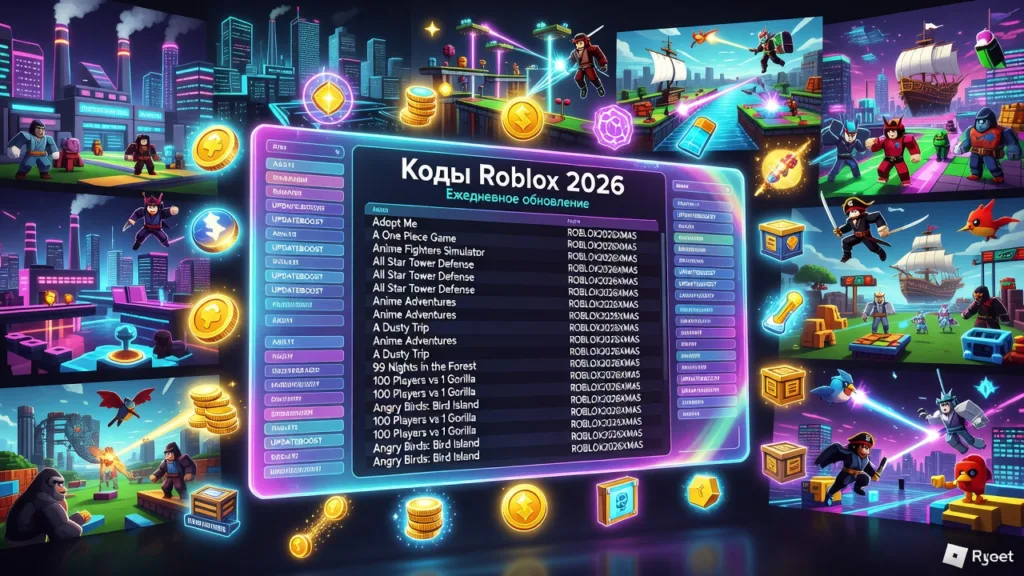 Roblox собрал сотни игровых кодов на 2026 год в единый список