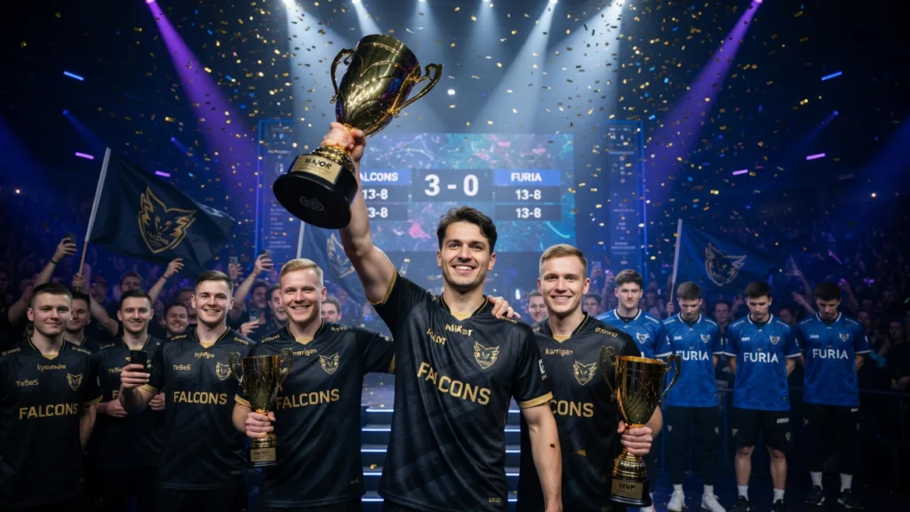 NiKo взял первый Major за 3067 дней ожидания: Falcons разнесли FURIA 3-0