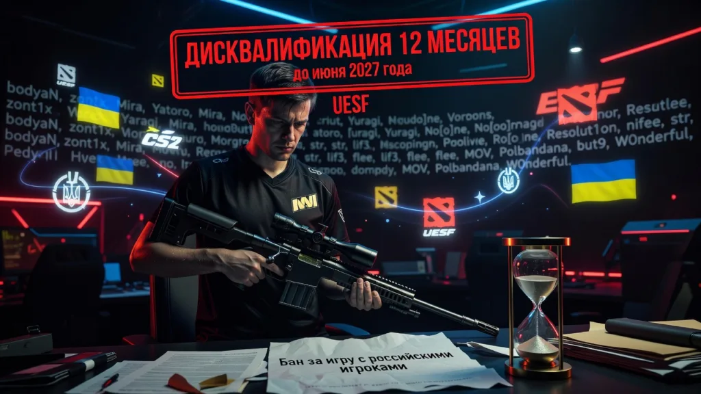 UESF внёс s1mple в список дисквалифицированных на 12 месяцев