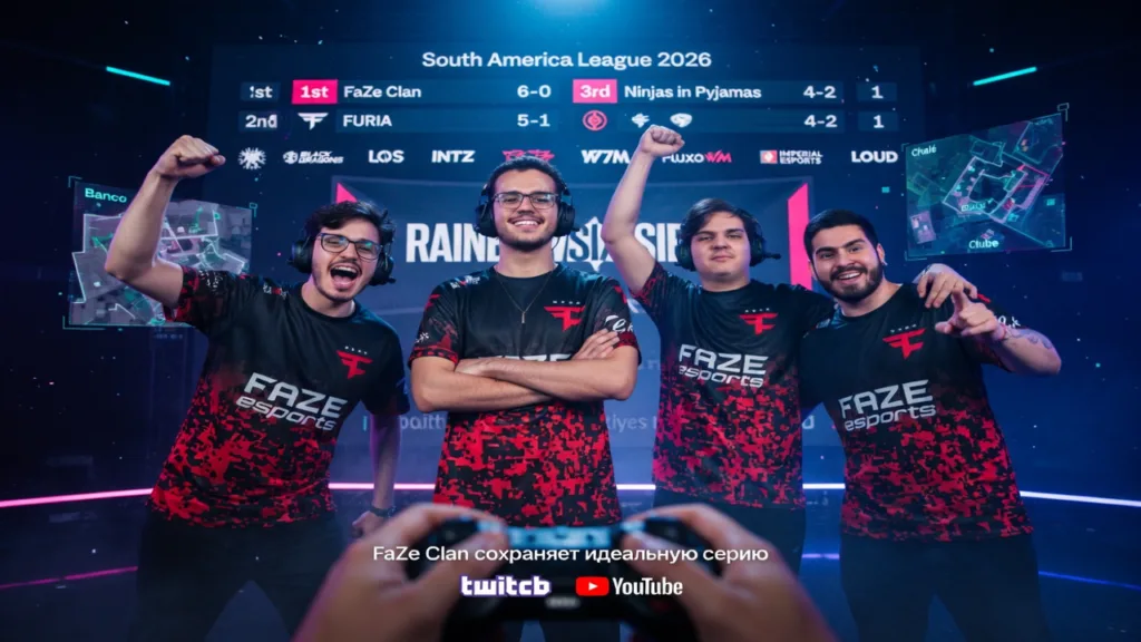 FaZe Clan сохраняет идеальную серию в South America League 2026