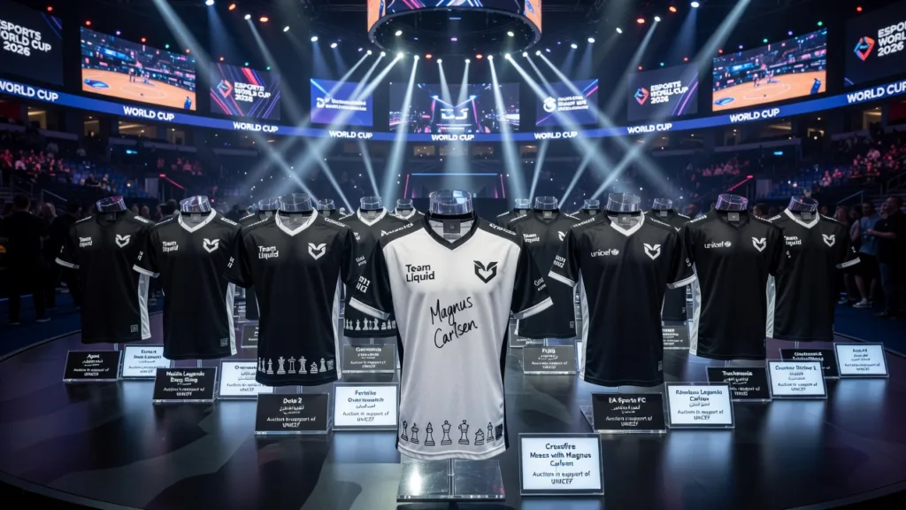 Team Liquid выставит игровые майки с Esports World Cup на аукцион в пользу UNICEF