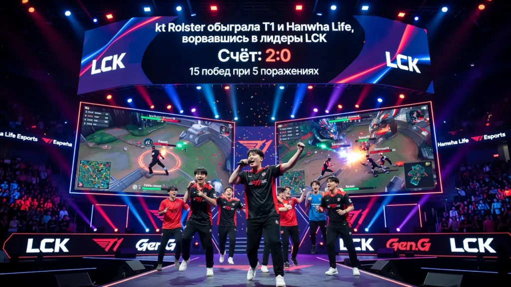 kt Rolster обыграла T1 и Hanwha Life, ворвавшись в лидеры LCK