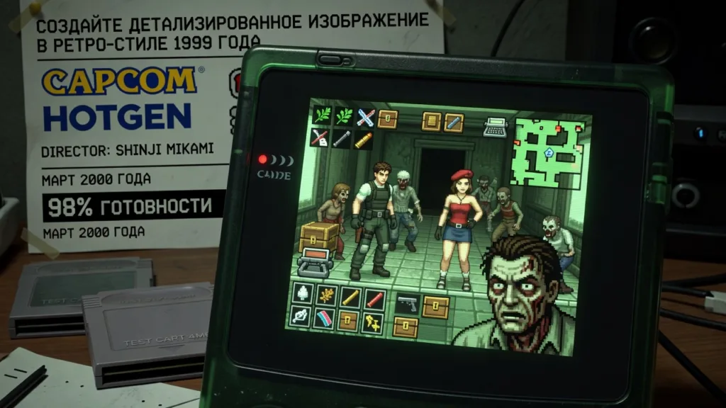 Resident Evil для Game Boy Color дошёл до 98% готовности