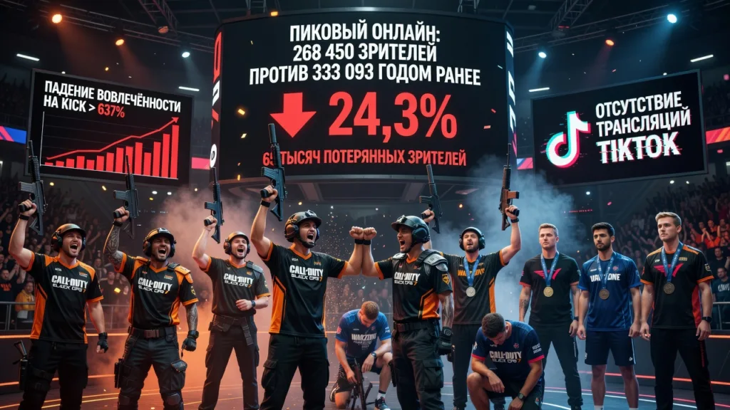Warzone на EWC 2026 потерял 24% пиковой аудитории