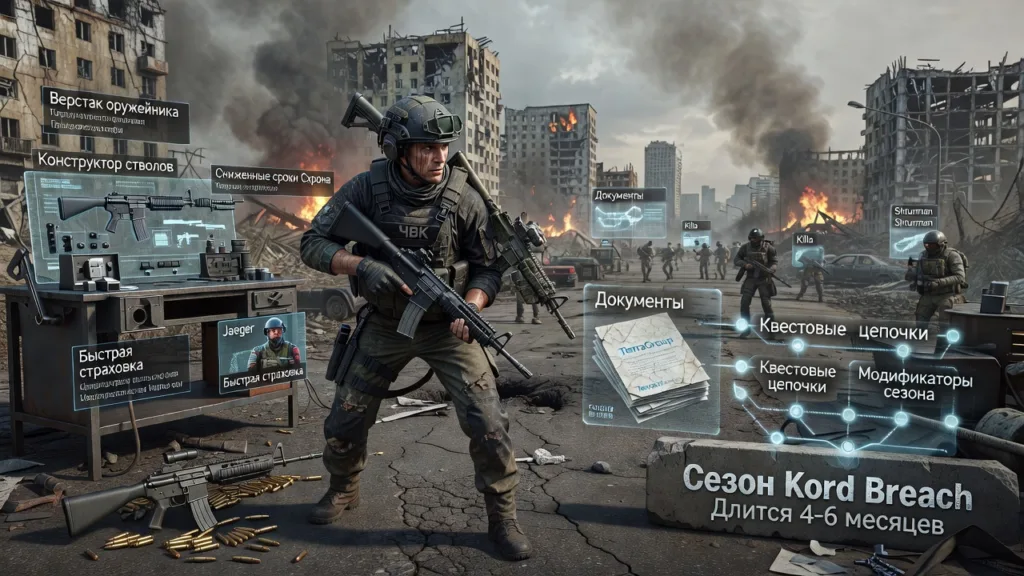 Tarkov запустил сезон Kord Breach и впервые забанил оружие