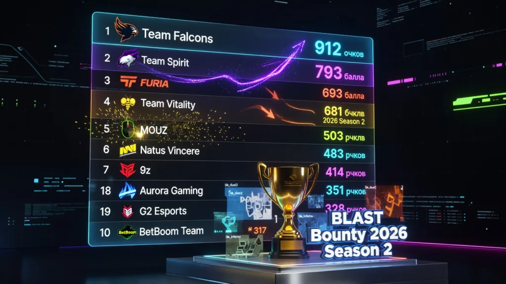Team Spirit поднялись на второе место HLTV