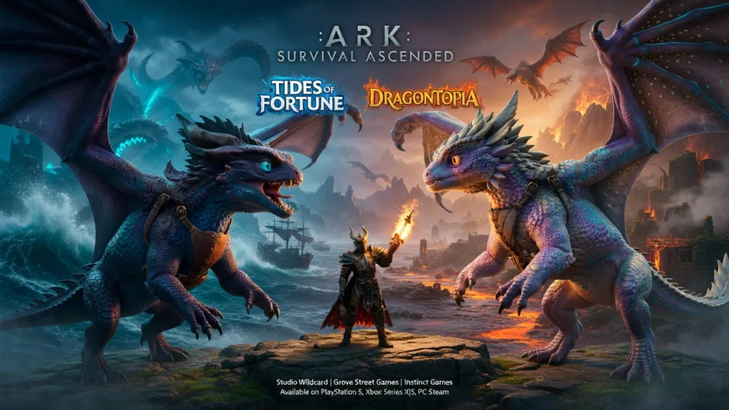 ARK: Survival Ascended получила два новых DLC - Tides of Fortune и Dragontopia