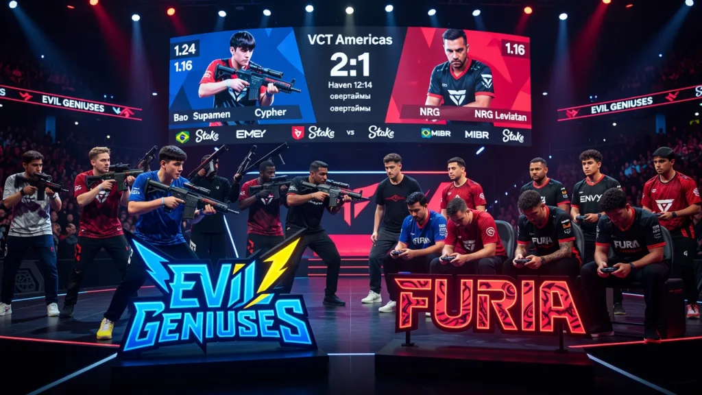 Evil Geniuses фаворит против FURIA в решающем туре VCT Americas