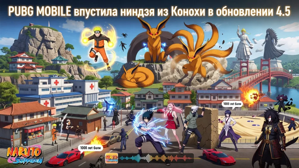 PUBG MOBILE впустила ниндзя из Конохи в обновлении 4.5