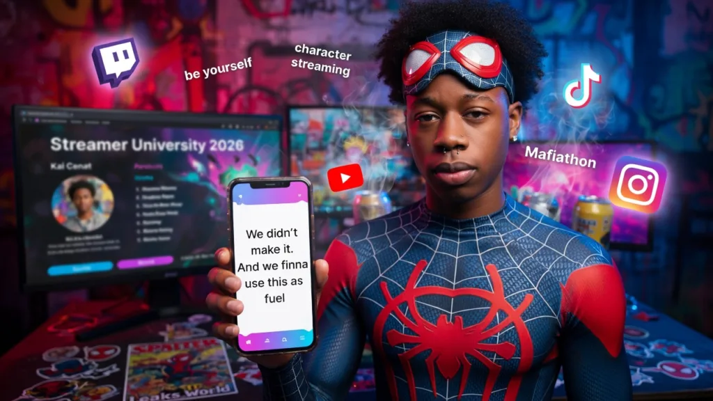 NPC Miles Morales не попал в Streamer University 2026 и превращает провал в топливо