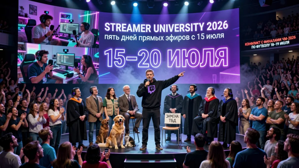 Kai Cenat объявил даты Streamer University 2026: пять дней прямых эфиров с 15 июля