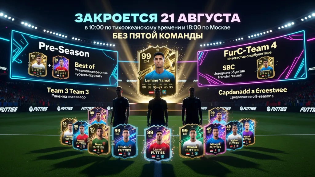 FUTTIES в FC 26 закроется 21 августа без пятой команды