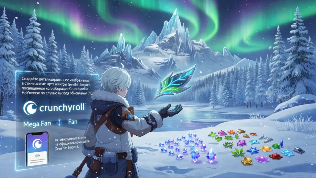 Crunchyroll и HoYoverse дарят игрокам эксклюзив к 7.0 в Genshin Impact