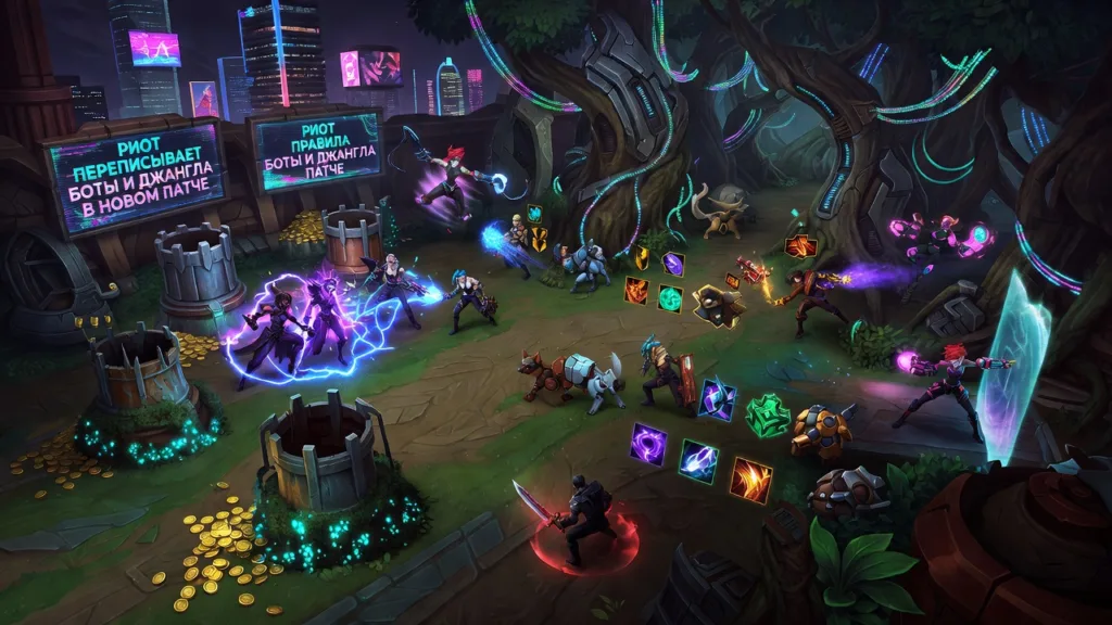 Riot переписывает правила боты и джангла в новом патче