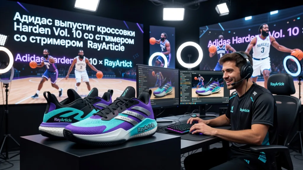 Adidas выпустит кроссовки Harden Vol. 10 со стримером Ray