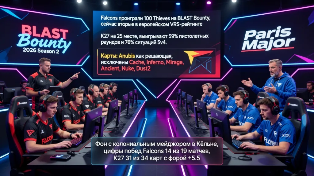 Falcons встретят K27 в первом раунде после провала на BLAST Bounty