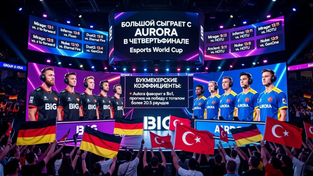 BIG сыграет с Aurora в четвертьфинале Esports World Cup