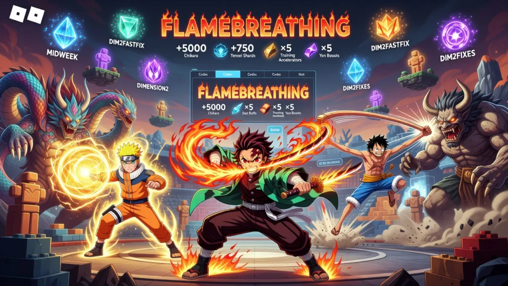 Anime Fighting Simulator вернулся с кодом FLAMEBREATHING