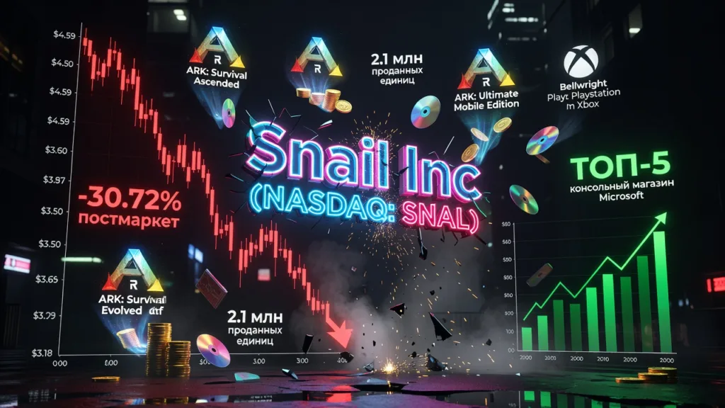 Snail рухнула на 30% после слабого отчёта за второй квартал