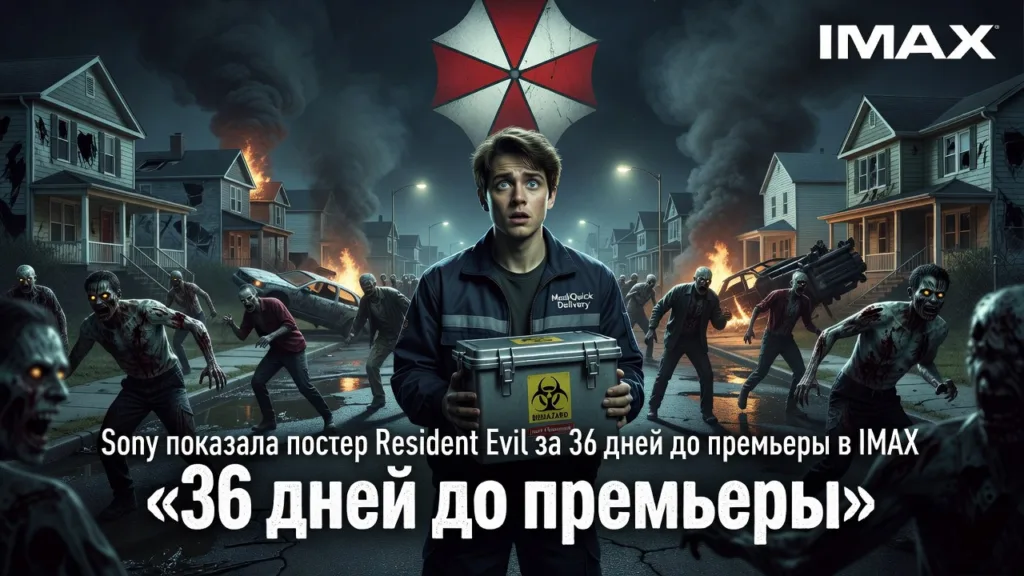 Sony показала постер Resident Evil за 36 дней до премьеры в IMAX