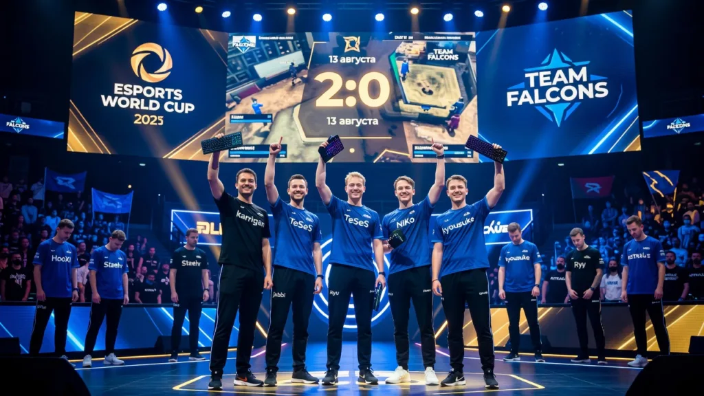 Team Falcons всухую прошли Astralis на Esports World Cup