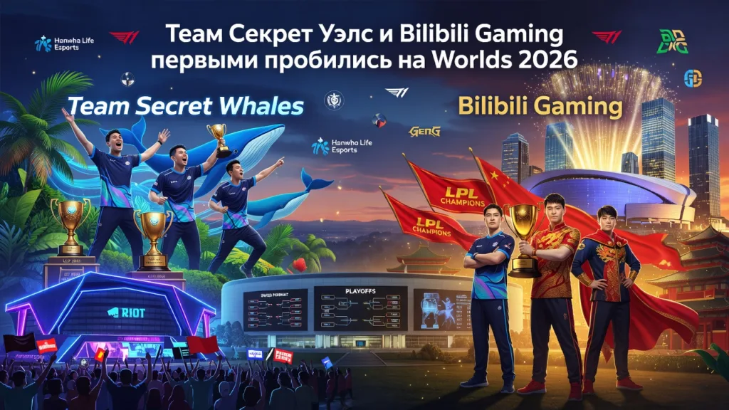 Team Secret Whales и Bilibili Gaming первыми пробились на Worlds 2026
