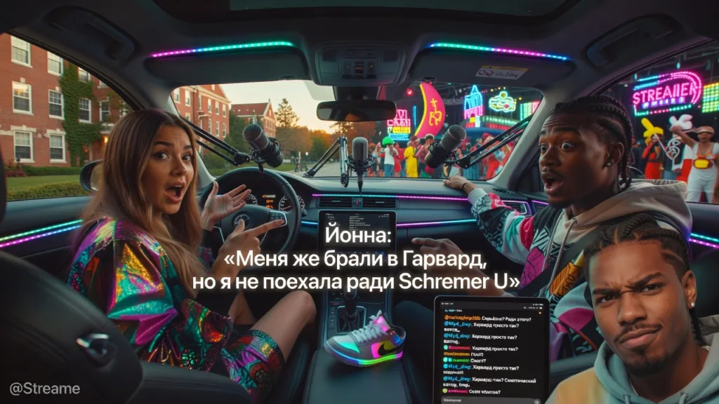 Йонна заявила, что отказалась от Гарварда ради Streamer University