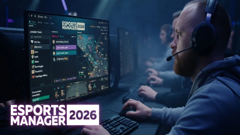 Esports Manager 2026 запустили с реальными командами CS2 и мессенджером вместо меню