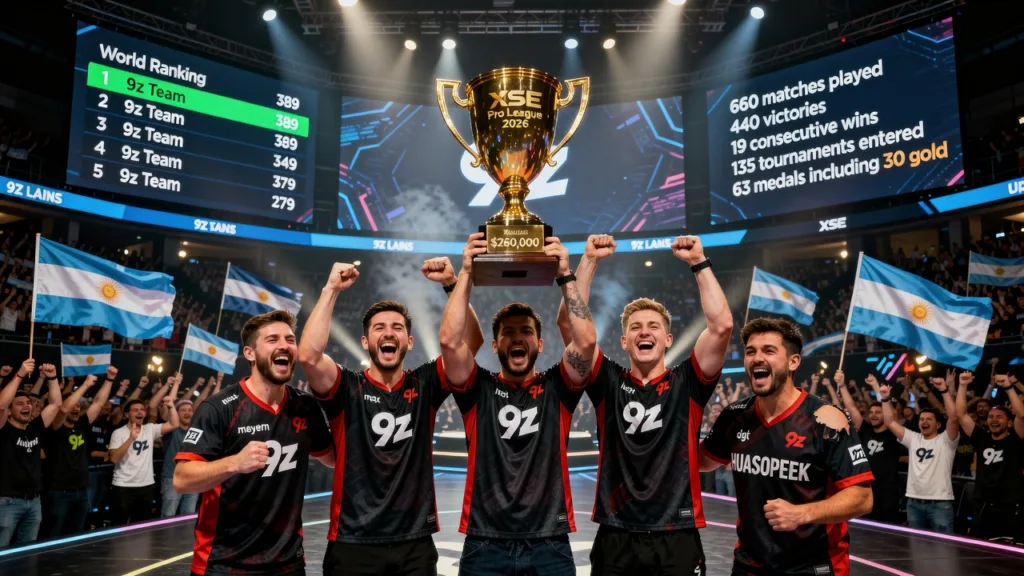 9z Team поднялась на 3-е место в мире после победы на XSE Pro League