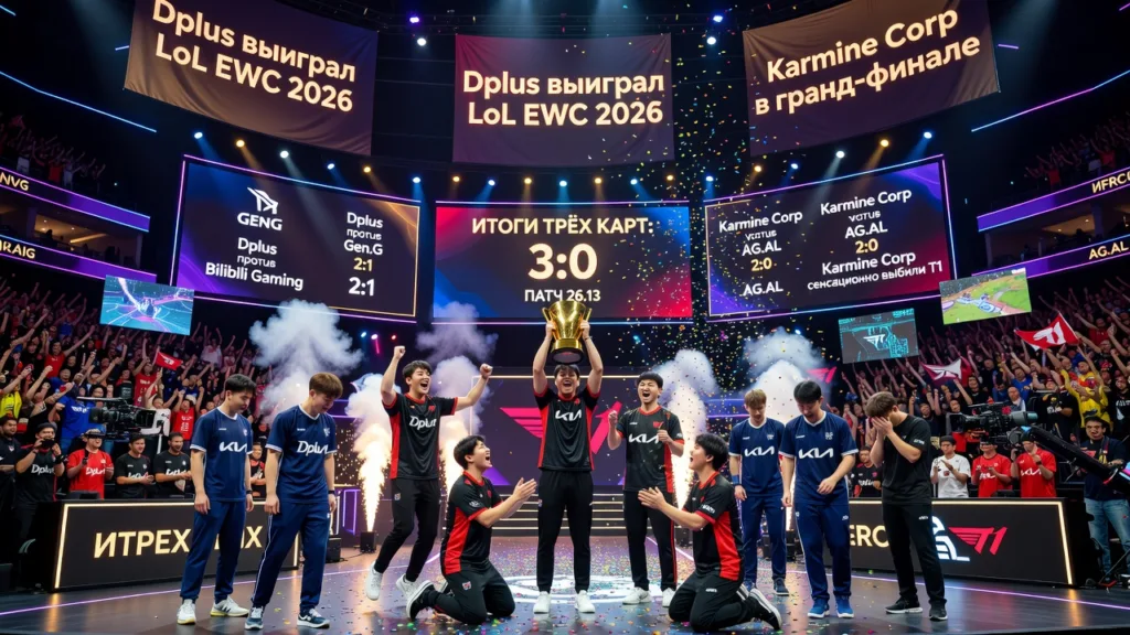 Dplus выиграл LoL EWC 2026: три карты, ноль шансов для Karmine Corp