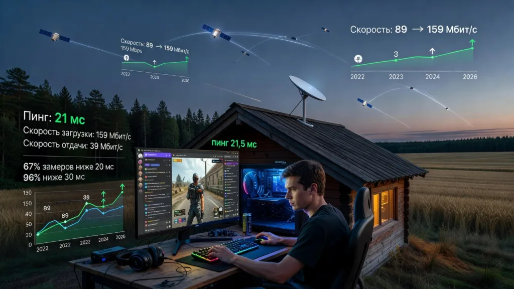 Starlink разогнал пинг до 21 мс: спутниковый интернет годится для онлайн-игр