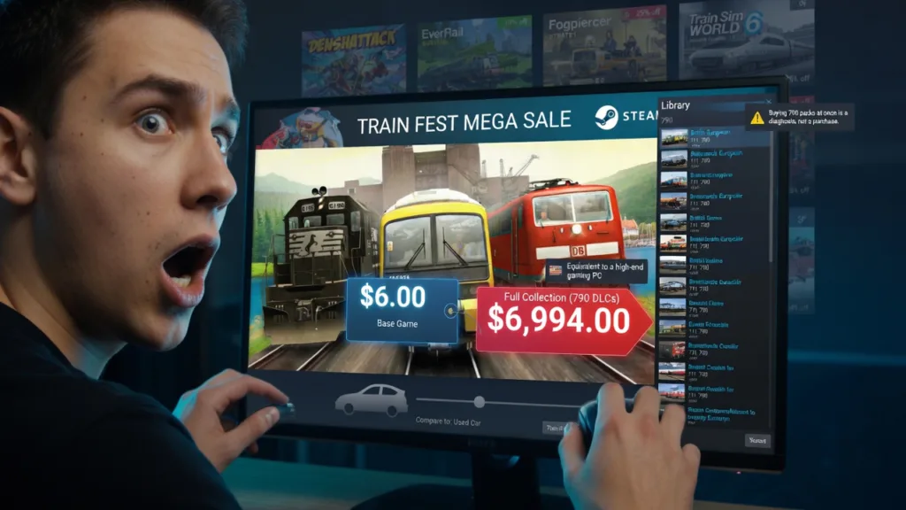 Train Simulator Classic на Train Fest: базовая игра за $6, полная коллекция - за $7000