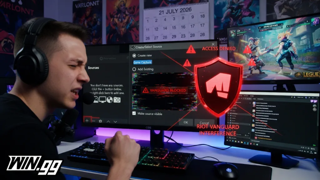 OBS сломал захват экрана в Valorant и League of Legends - виноват Vanguard