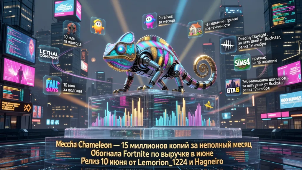 Meccha Chameleon продала 15 миллионов копий за месяц