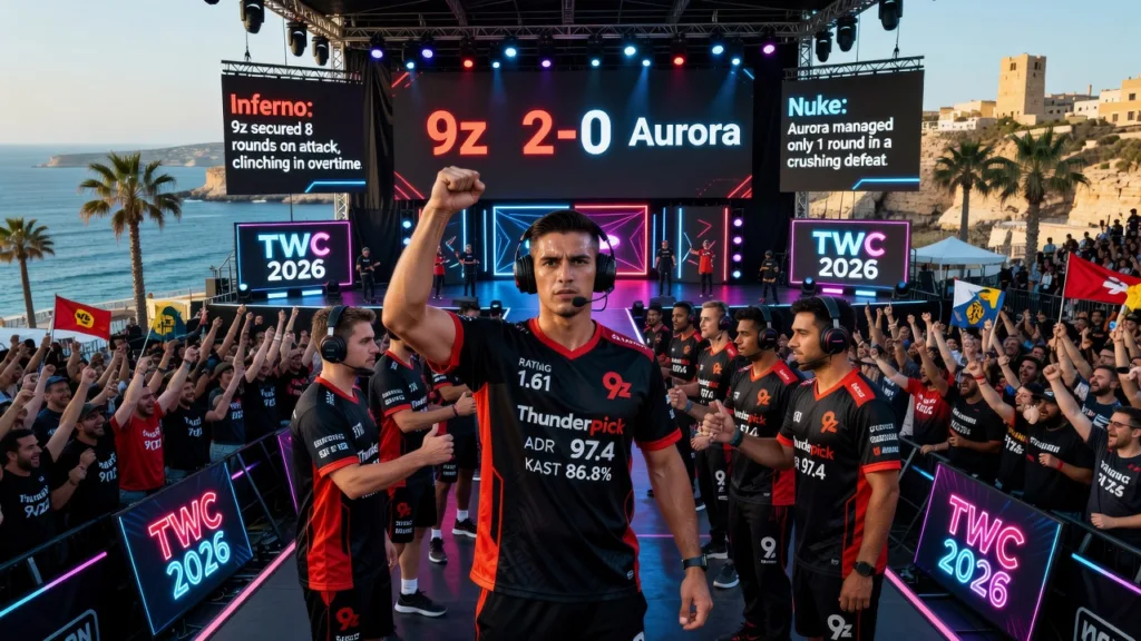 9z разгромила Aurora 2-0 на старте TWC 2026