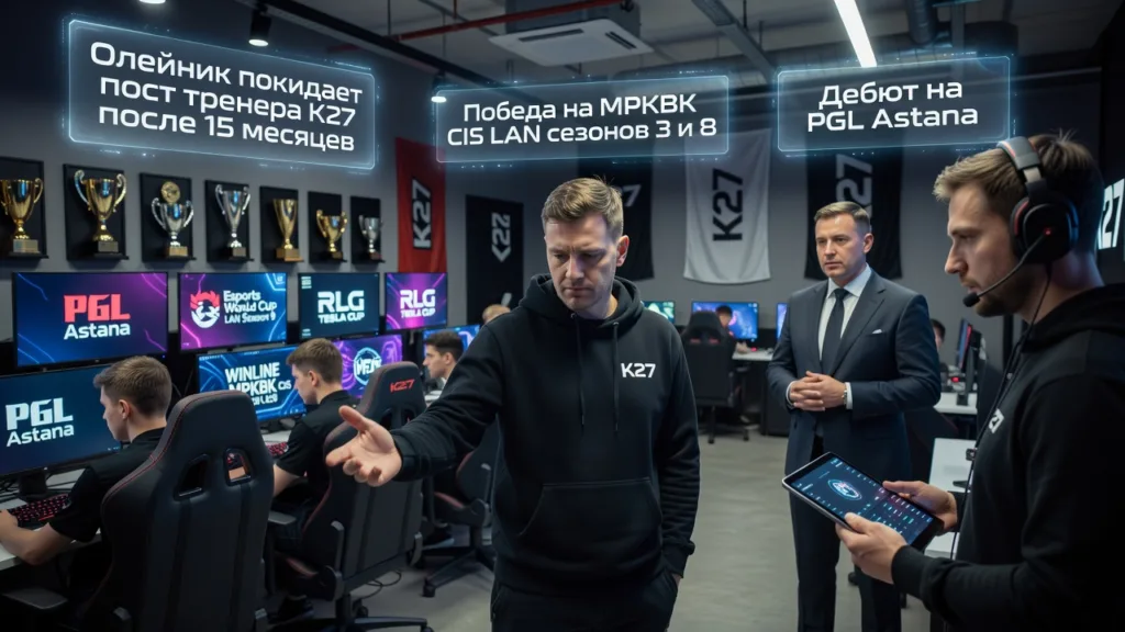 Олейник покинул пост тренера K27 после 15 месяцев работы