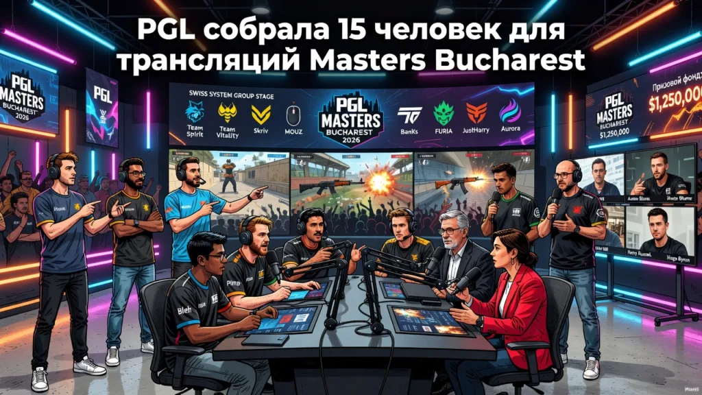 PGL собрала 15 человек для трансляций Masters Bucharest