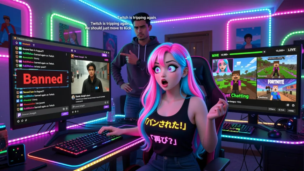 SukiiMellow второй раз за август получила бан на Twitch