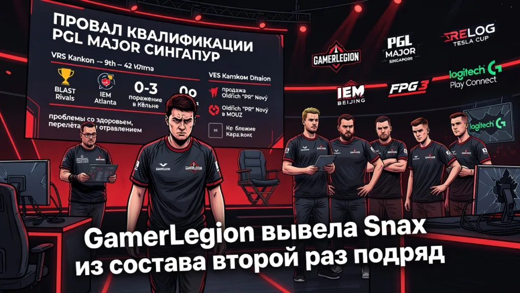 GamerLegion вывела Snax из состава второй раз подряд