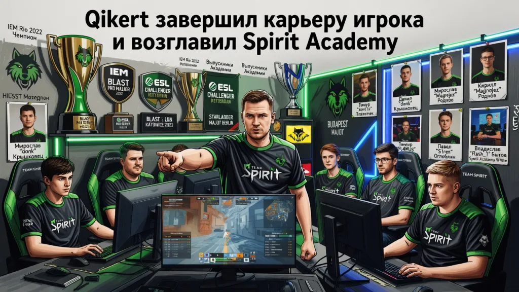 Qikert завершил карьеру игрока и возглавил Spirit Academy
