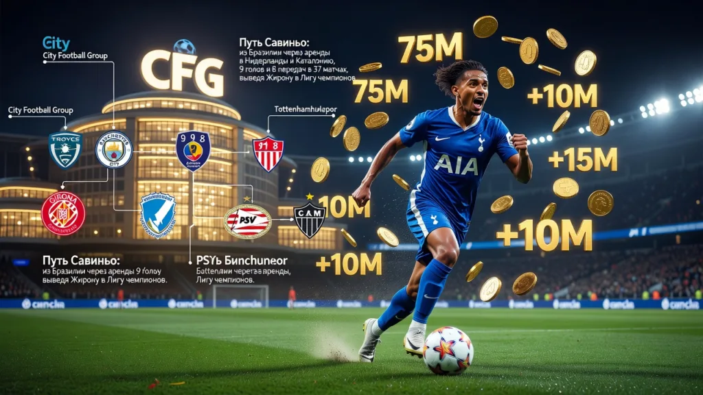 City Football Group заработала на Савиньо рекордные 75 миллионов фунтов