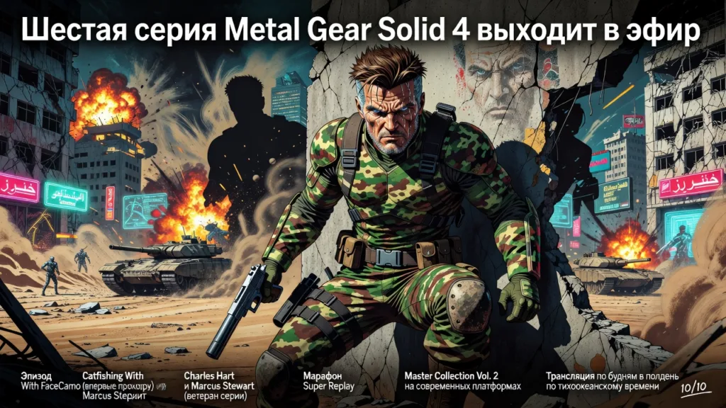 Шестая серия Metal Gear Solid 4 выходит в эфир