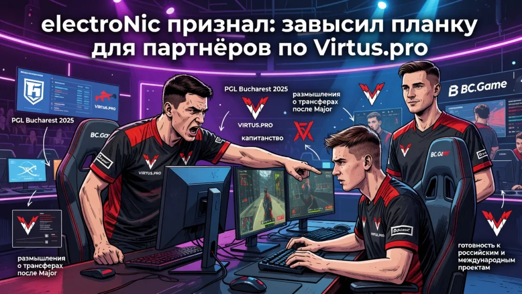 electroNic признал: завысил планку для партнёров по Virtus.pro