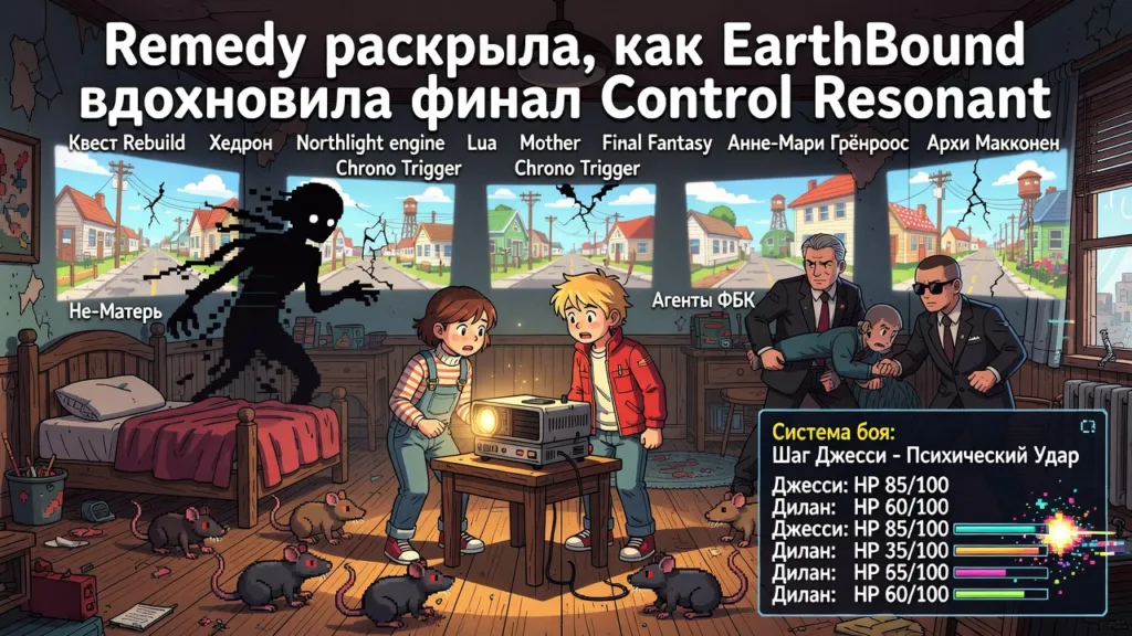Remedy раскрыла, как EarthBound вдохновила финал Control Resonant