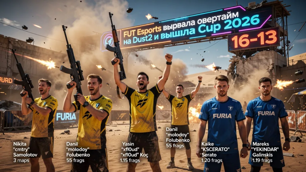 FUT Esports вырвала овертайм на Dust2 и вышла в финал EWC