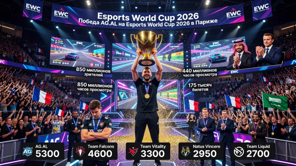 AG.AL выиграла Esports World Cup 2026 через Trackmania
