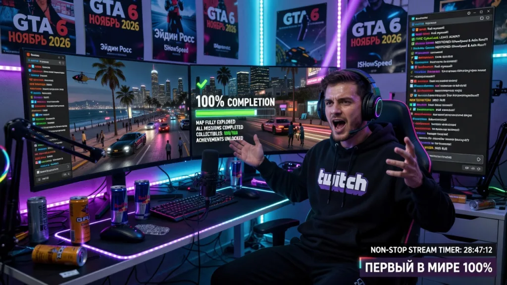 Кай Сенат пообещал первым в мире пройти GTA 6 на сто процентов