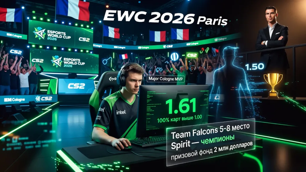 m0NESY выдал рейтинг 1.61 на Esports World Cup 2026