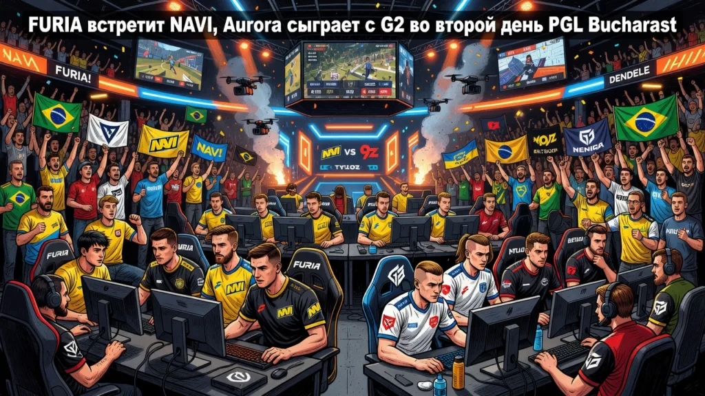 FURIA встретит NAVI, Aurora сыграет с G2 во второй день PGL Bucharest