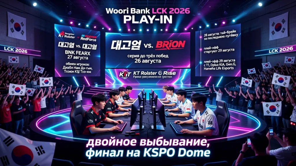 LCK объявила даты Play-In: KT и BRION сыграют первыми